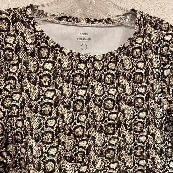 NWT Good American Snake Print Bodysuit - Picture 3 of 4